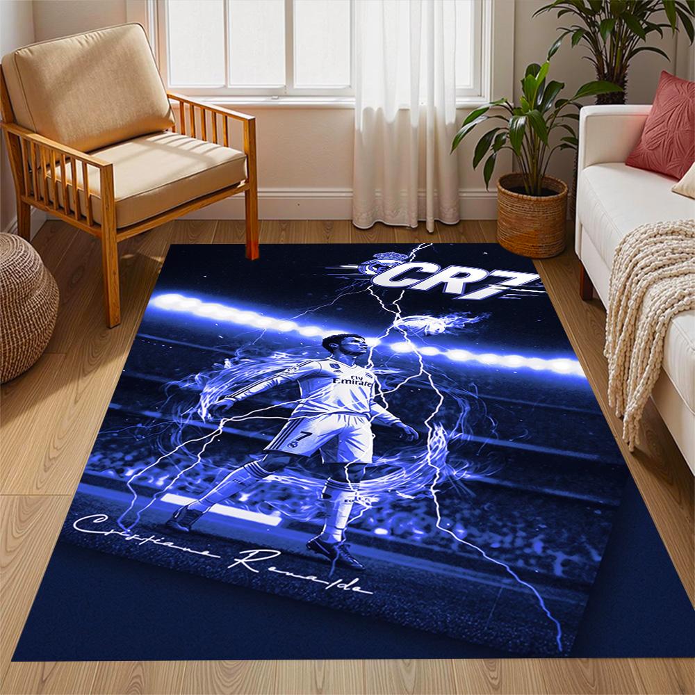 Welcome Cr7 Area Rug Perfect for Dormitory Balcony Foyer Study room Antislip Carpet Anime Office Decor Perfect Gift for Valentine's Wedding Birthday