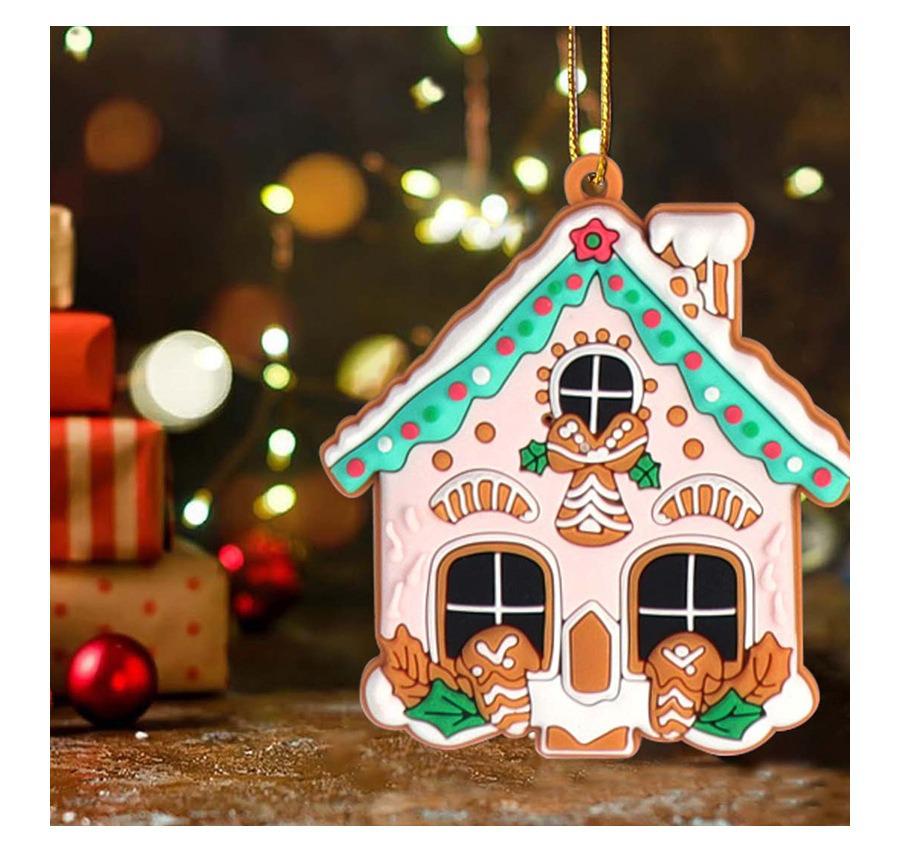 2024 New Gingerbread Man & House Christmas Ornaments DIY Holiday Scene Decorations