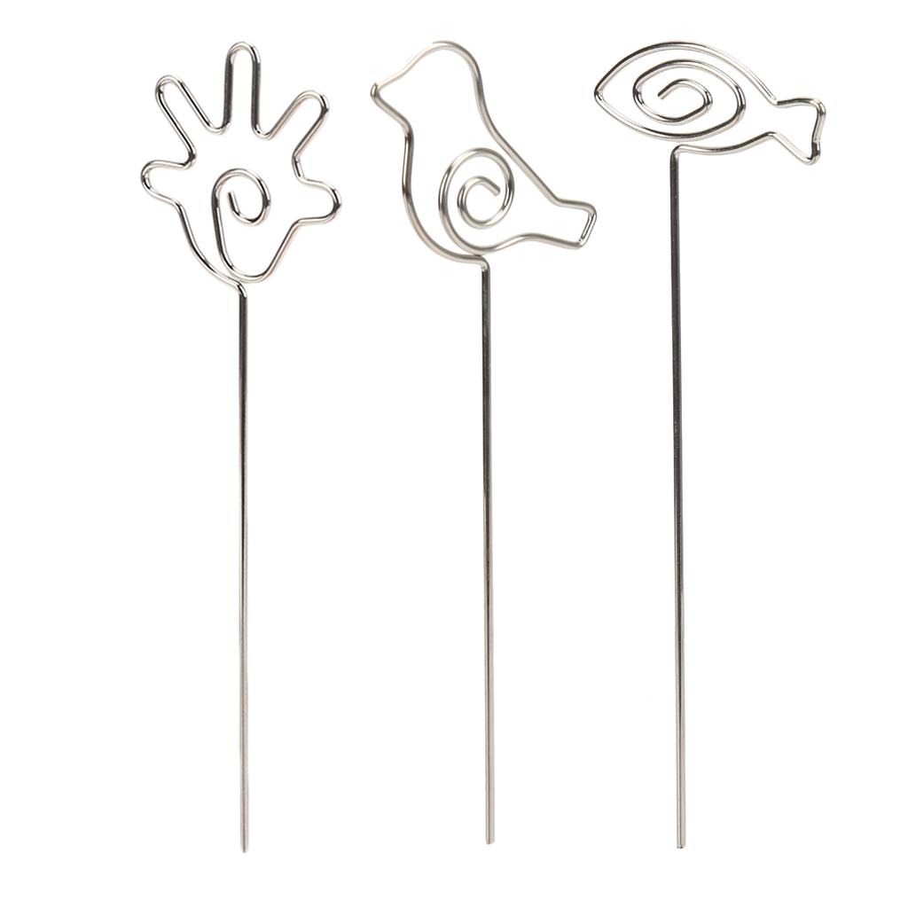 20Pcs Place Card Holder Unique Design  Premium Metal Anti Oxidation Wide Application Name Car