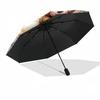 Bear Moon Stars Night Sky Compact Travel Automatic Umbrella Sturdy 8-Rib Shaft Foldable Design Perfect for Outdoor Adventures Fashionable Accessory