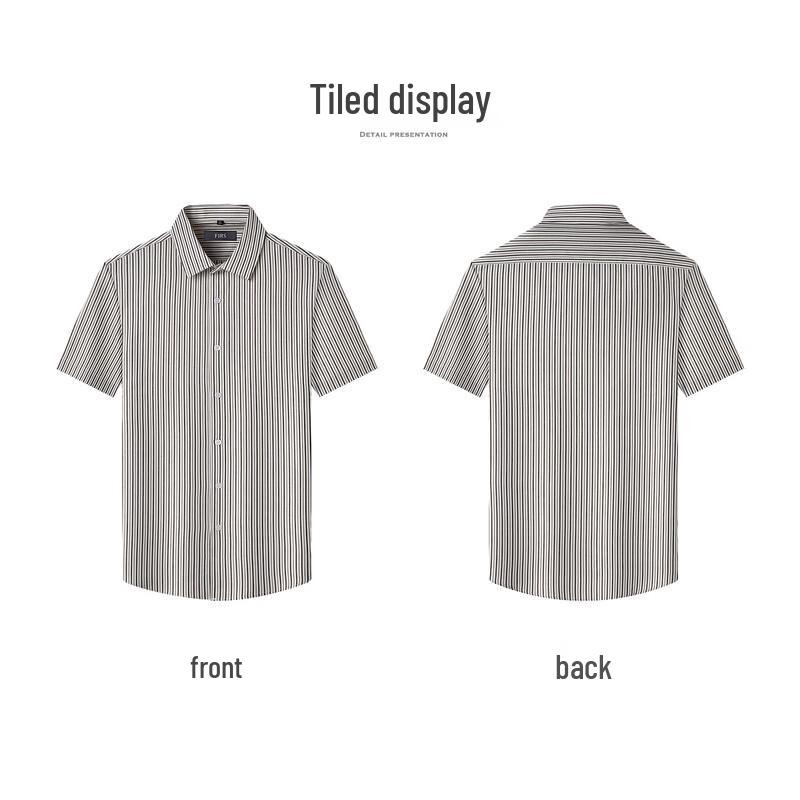 FIRS Men's Cotton Short Sleeve Casual Shirt