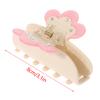 Sweet Acetate Pink Bowknot Pattern Hair Clip Claw Versatile Diamond Hair Accessories For Women Girls