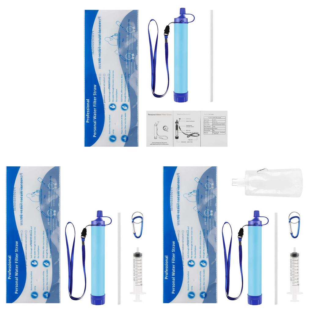 Portable Outdoor Water Filter With Technology For Emergency Survival And Camping Use