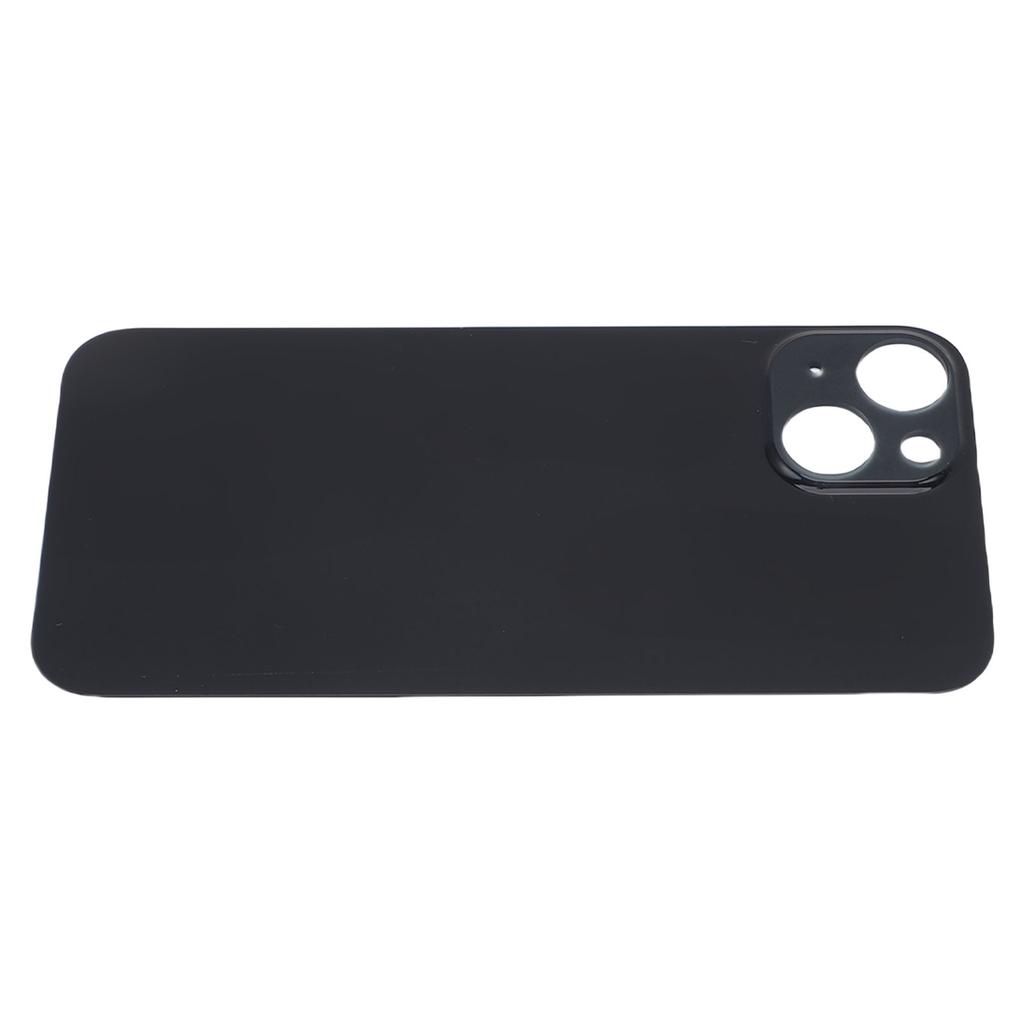 Phone Rear Glass Door Cover Replacement Back Glass Cover Housing Door with Adhesive Black