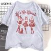 Lets Go Retro Halloween Spooky Mama Tshirt Women Casual Cotton Fall Witchy Tshirt Short Sleeve Womens Clothing Fall Tshirts