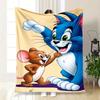 Tom and Jerry Kids Cartoon Wallpapers for PhoneBlanket Flannel Throw Blanket for Sofa, Bed, Travel, Camping, Office
