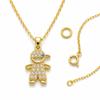 Brass Base Brass Pendants 18K Gold Plated Micro Pave Charms Cubic Zirconia Pendants  Jewelry Gift