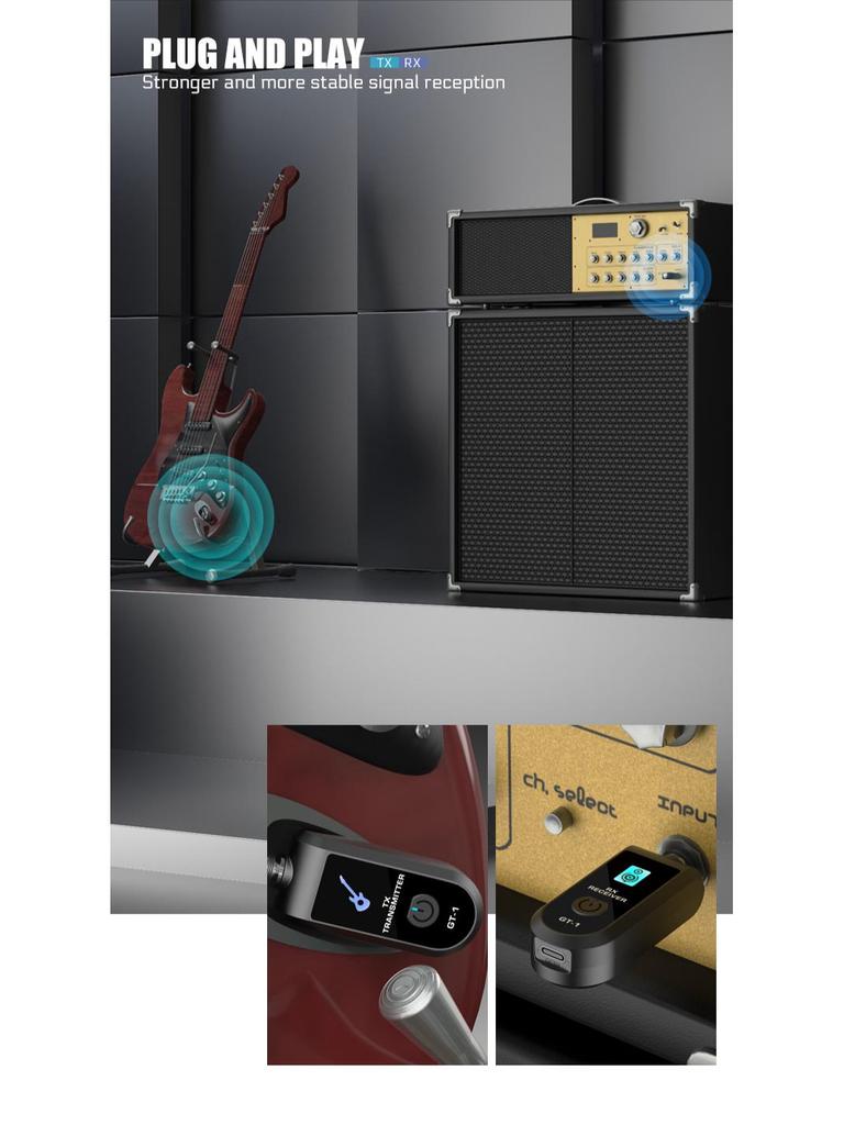 Wireless Converter for Handheld Electric Instruments: Guitar, Mic & More