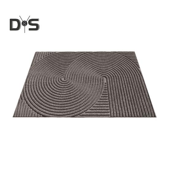 

Коврик для двери удаляет грязь, переработанная противоскользящая основа, режущийся геометрический узор, для использования в помещении и на улице, входной коврик для кухни, гаража F