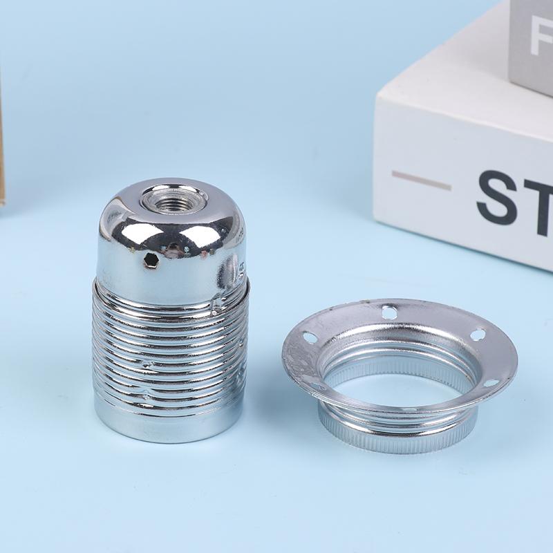 Metal Lamp Holder E27 Polished Vintage Lamp Socket DIY Light Lamp Base Retro Screw Adapter Lampholder For Lighting Fixture