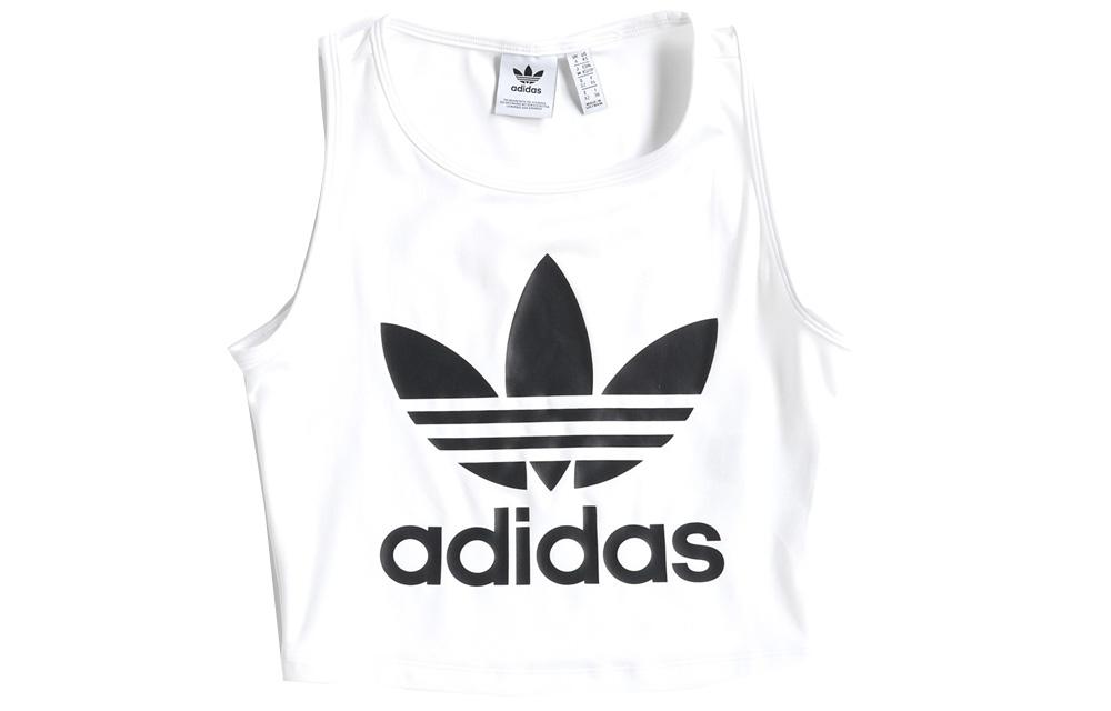 Adidas Originals Hot Girl Collection Tank Tops Women s White Crew Neck Moderate Other FL4079 44