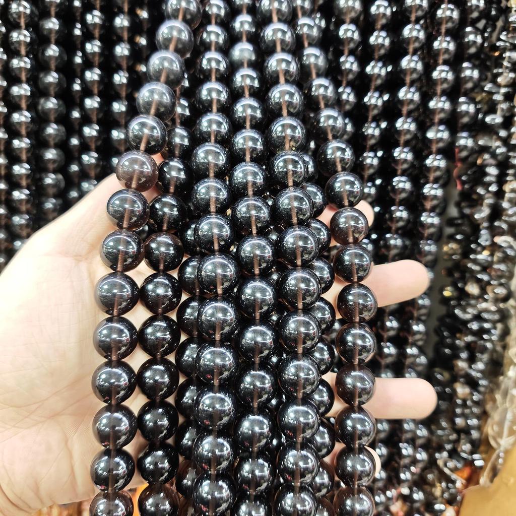 Obsidian Round Bead Loose Jewelry Accessory for DIY Bracelet/Necklace.