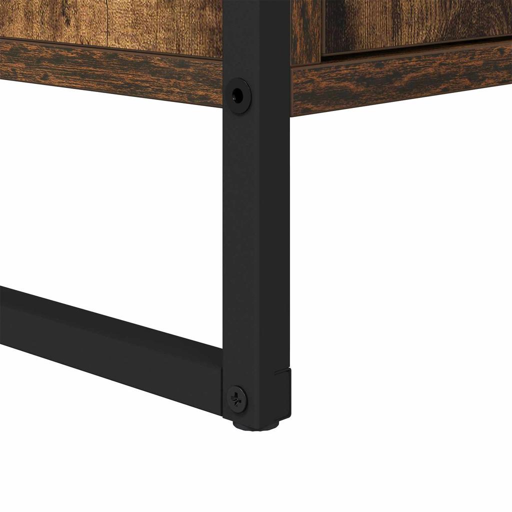 Bathroom Cabinet Smoked Oak 60 X 30 X 60 Cm Particleboard