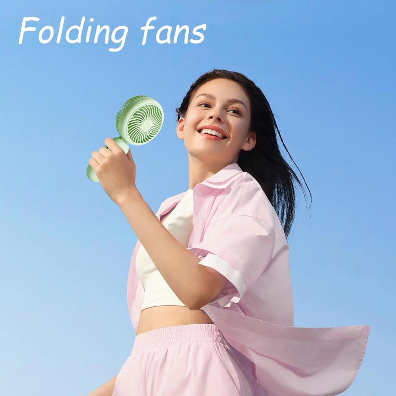 Mini Handheld Fan Portable Small Fan, USB Charging, 3-speed Handheld Fan Suitable for Office, Outdoor Travel, and Camping