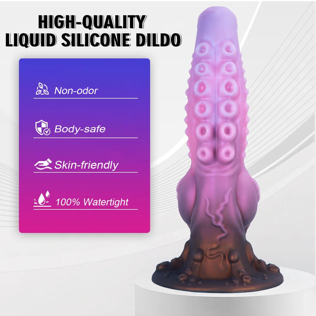 Octopus Tentacle Anal Plug - Alien Silicone Butt Plug for SM Stretching, Fantasy BDSM Toy, Unique Adult Product for Men & Women