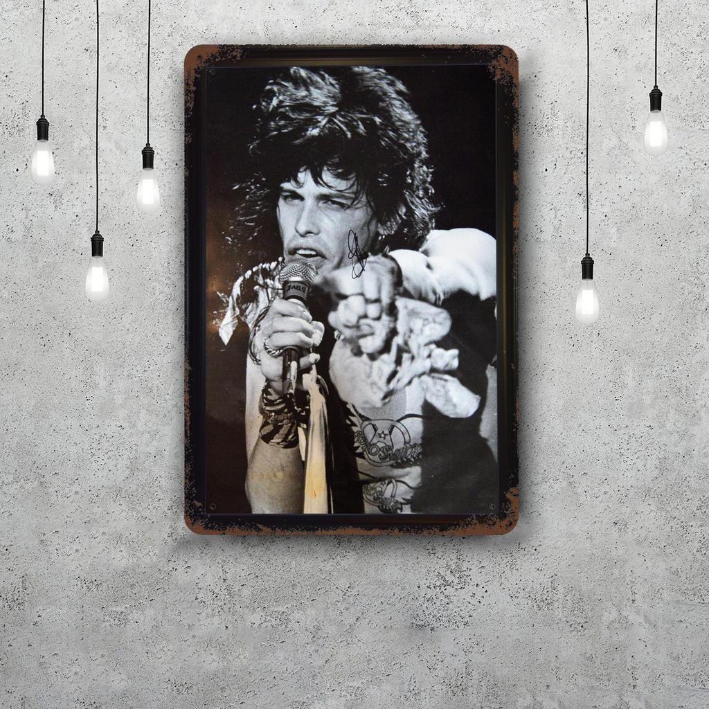 Steven Tyler Funny Bar Metal Sign Retro Plaque Vintage Sign Alcohol Drinker Pub Club Man Cave Kitchen Wall Decoration