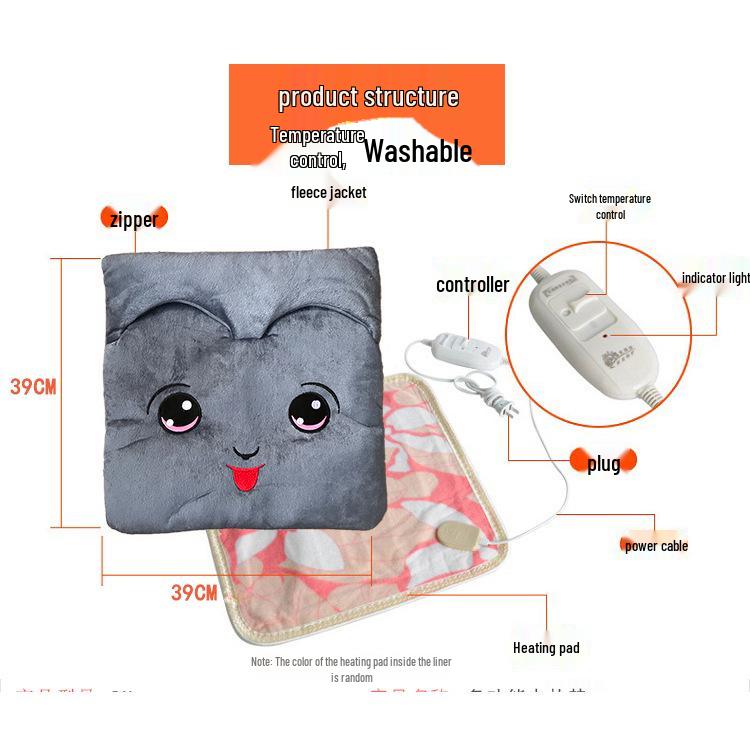 Elektrický ohřívač nohou a vyhřívaný sedák - Kompaktní vyhřívací podložka a horký obklad pro ženy