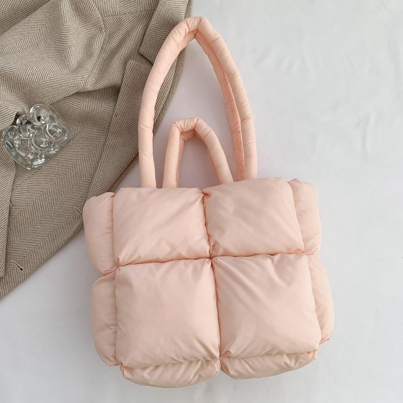 Winter For Women Space Cotton Handbag New Casual Women Shoulder Bags Down Fashion Female Clutch Handbags