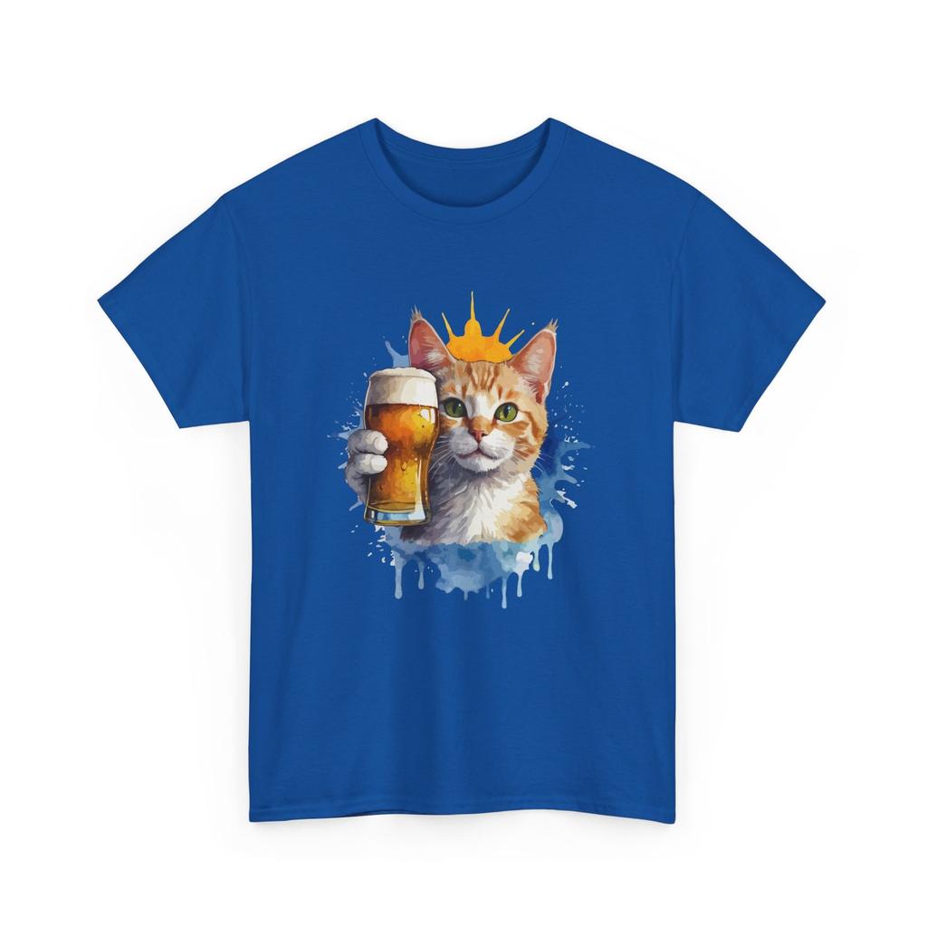 Beer Drinking T-Shirt | Funny Beer Shirt | Beer Cat T-Shirt