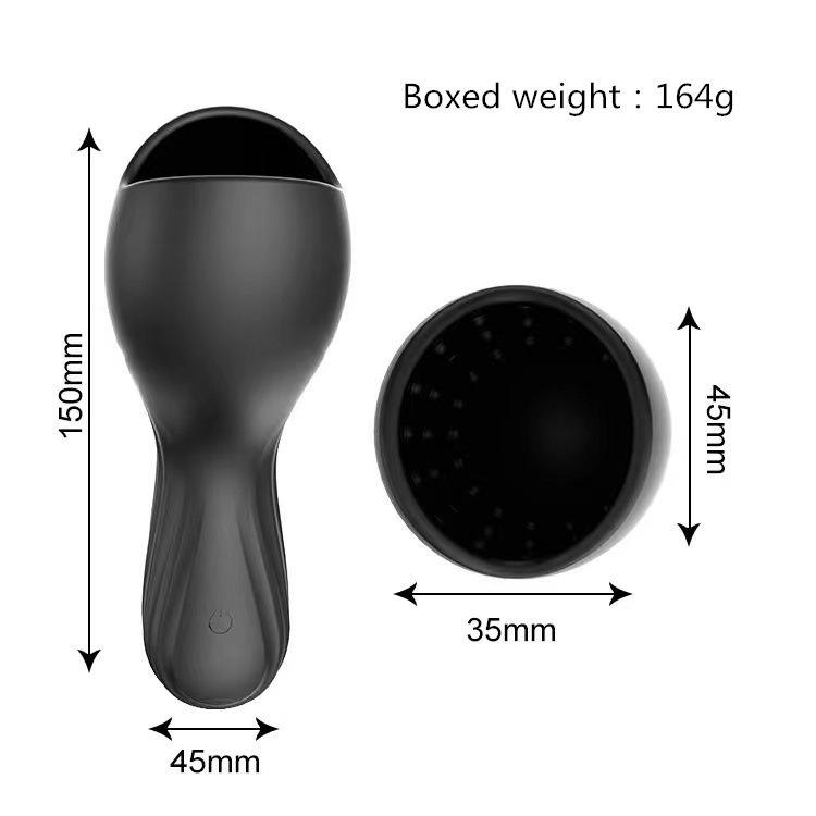 Charging Vibration Black Hole Male JJ Penis Trainer Masturbation Cup Adult Supplies