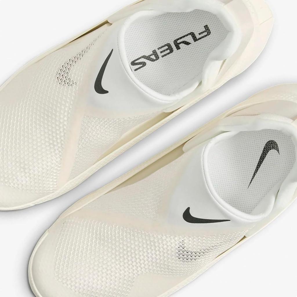 Nike Go FlyEase W Pale Size Sneakers, Ivory/Platinum Tint/Black, DR5540-105, 23.5cm (Japan)