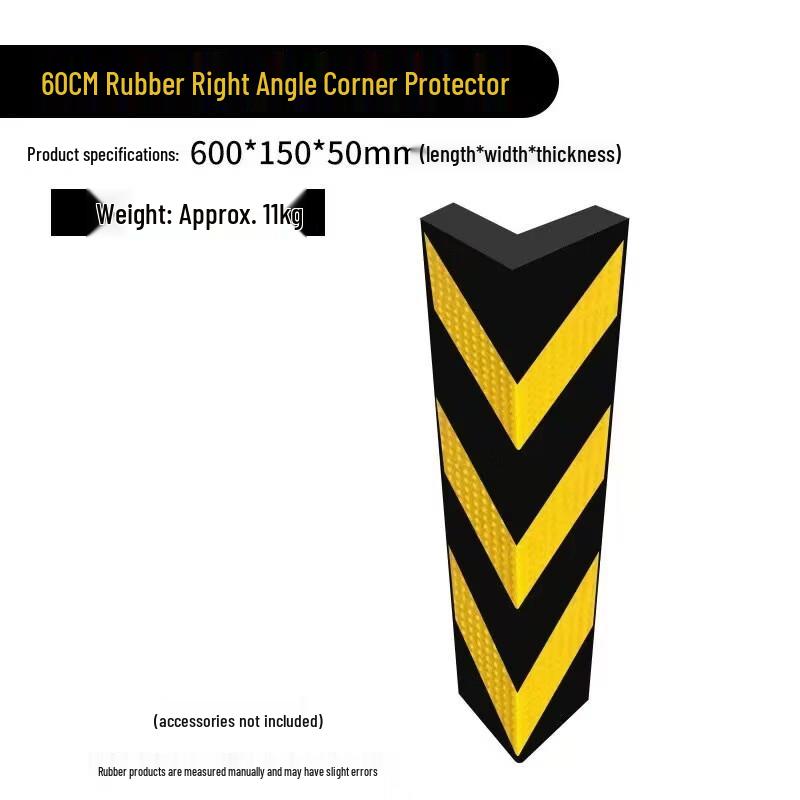DAXTE Anti-Collision Reflective Rubber Corner Guard