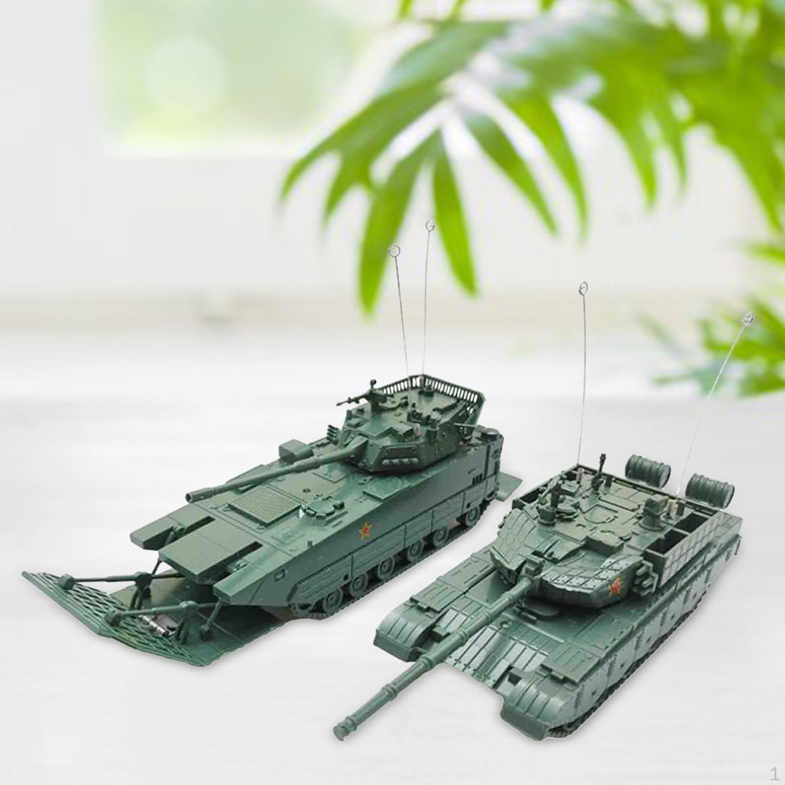 2х 1:72-гусеничный танк-колесница с вращающейся башней, бронированный, модель