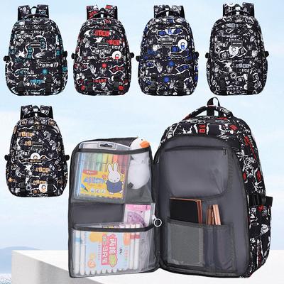 Schoolbag New Large Capacity Backpack Male Personality Graffiti Casual Backpack Fashion Primary School Junior High School Student Schoolbag Female