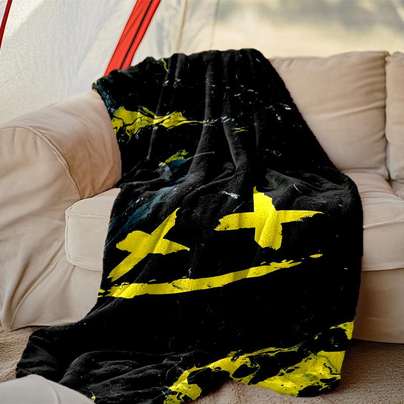 1pc Cozy Print Blanket, Demon Blanket Appropriate for Home Picnic and Travel Adventures