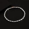 Luxury Copper Crystal Tennis Bracelet with Zircon Inlay - Women's High-End Jewelry