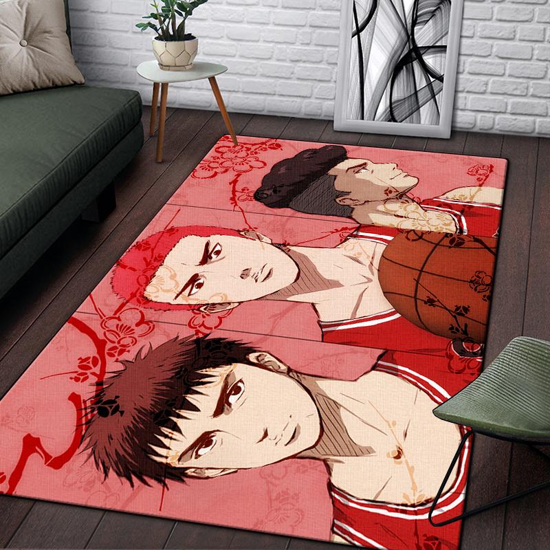 SLAM DUNK benutzerdefinierter Teppich Wohnzimmer Küchenmatte Fußmatte Yogamatte Heimdekoration Waschraum Bodenmatte Teppiche für Wohnzimmer