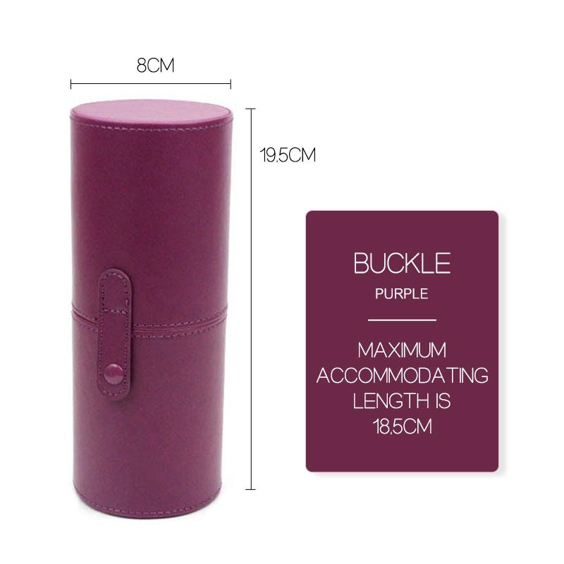 PU Leather Holder Makeup Brush Travel Case Rolling Cosmetic Case Makeup Brush Roll Bag Bucket