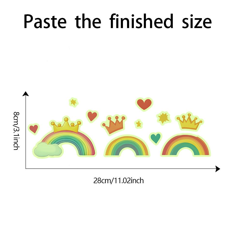 

Мультфильм Радуга Корона Любовь Спальня Гостиная Вход Переключатель Паста Домашнее Украшение Стены Паста 12*20CM/fun-yg003