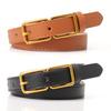 New Light Luxury Two-sided Button Women's Belt Fashionable Versatile Jeans Coat Decorative Belt Korean Style High-end Belt Women's Belt