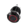 Car 12mm LED Light Momentary Push Button   Toggle Black Case 2A
