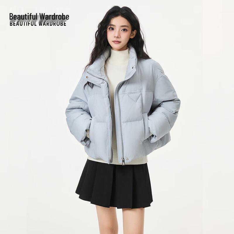 

Beautiful Wardrobe Women s Stylish Short Stand-Up Down Jacket M