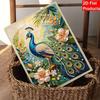 Frameless DIY Pearl Bead Painting Kit Peacock Pattern Creative Relaxing Craft Canvas Home Decor Adult Gift