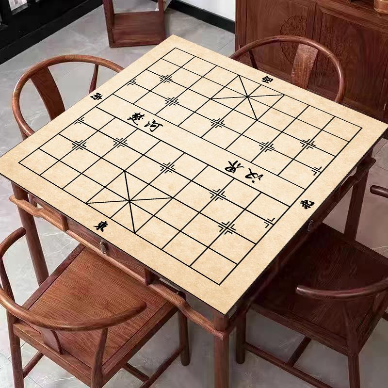 Csúszásmentes, szennyeződésálló mahjong és pókerasztal szőnyeg - Könnyen kezelhető sakktábla dizájn