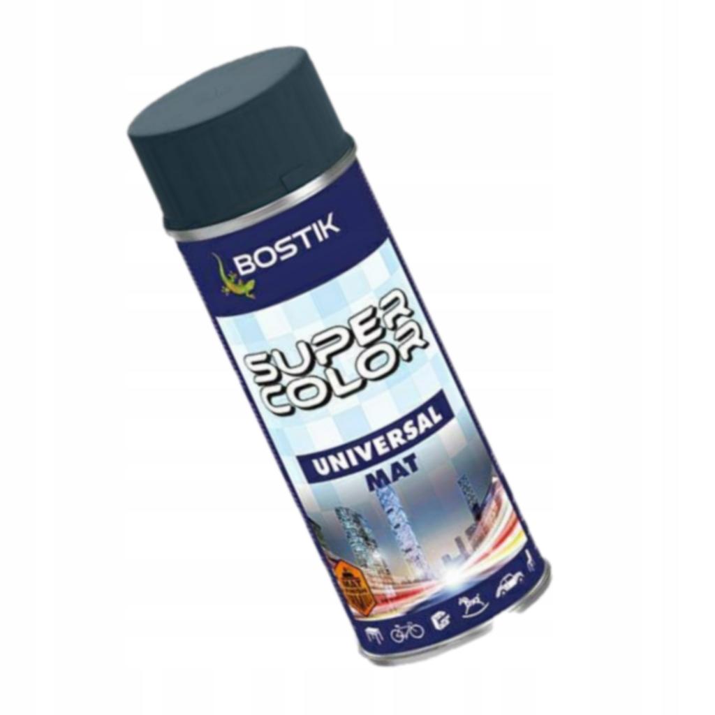 Bostik Super Color Spray Universale Vernice Antracite Opaca 400Ml