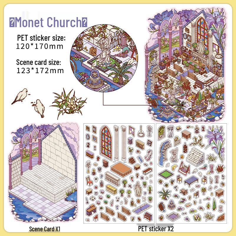 Jiji PaperMore 5th Series 2.5D Scenery Journal Stickers