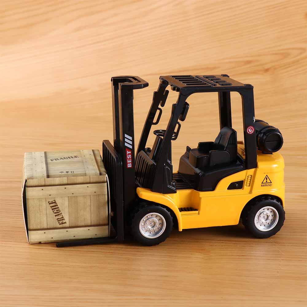 Educational Car Vehicle Construction Die-Cast Model Forklift Friction Toy Pallet Interactive Toy