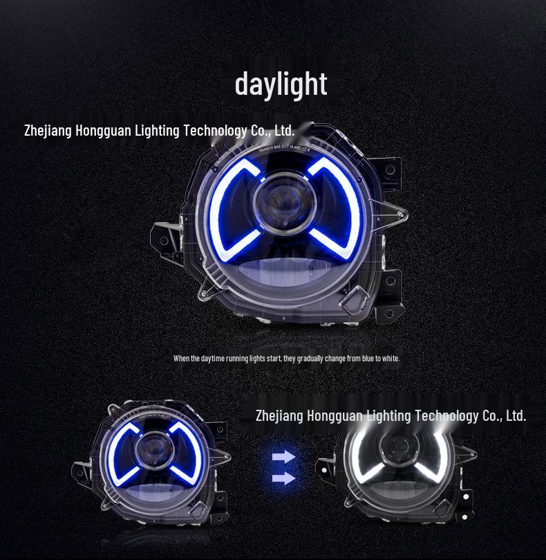 Jimny LED Headlight Assembly with Daytime Running Lights for Headlight Modification