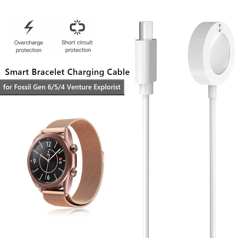 1M USB Type-C Magnetic Fast Charge Charger Dock For Fossil Gen 6 / Fossil Gen 4 / Fossil Gen 5 Smart Watch Charging Cable