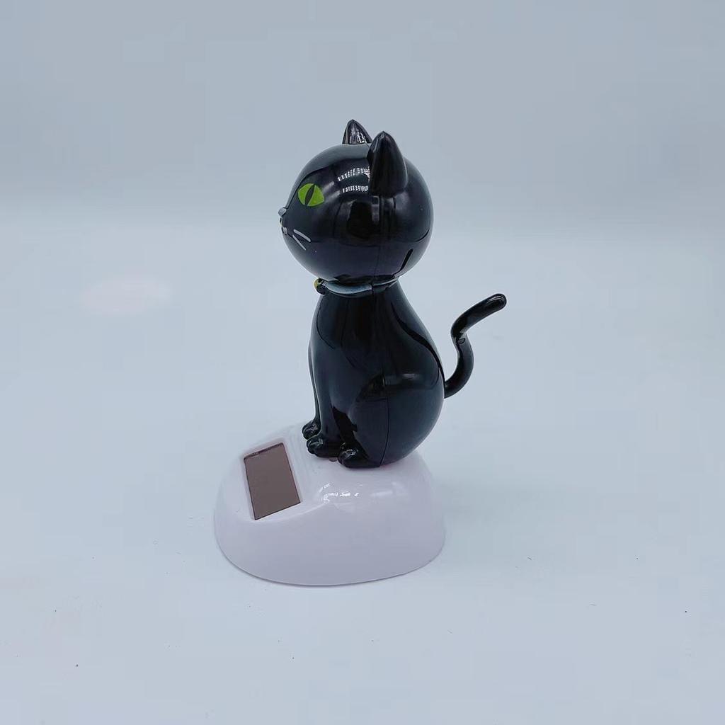 Car Cat Solar Powered Dancing Toys, Cute Solar Powered Swinging Cats Dashboard Decoration, Cats Figurine Statue Swinging Car Dashboard