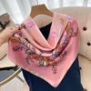 Vintage Paisley Silk Scarf Women Fashion Designer Head/Hair Scarves 90*90cm Hijab Bandana Cheveux Foulard Femme 90X90CM