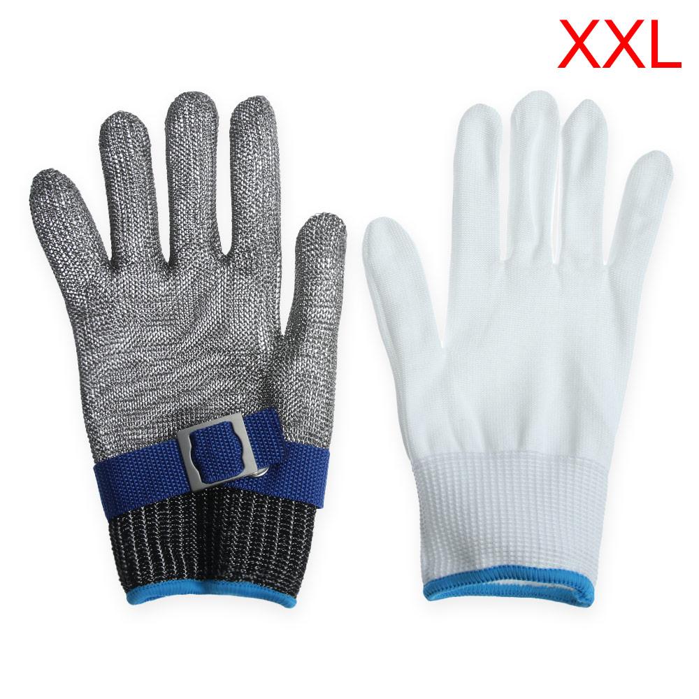 Mesh Butcher Mittens Hand Protection Work Stab Resistant Glove Safety Cut Proof Protection Gloves Stainless Steel Metal