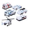 1:64 Alloy Car Toy Simulation Ambulance Vehicle Model Children Kid Car Model Toy6pcs Ambulance