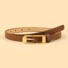 Ladies Fine Belt Alloy Pin Buckle Dress Sweater Decorative Sun Buckle Belt