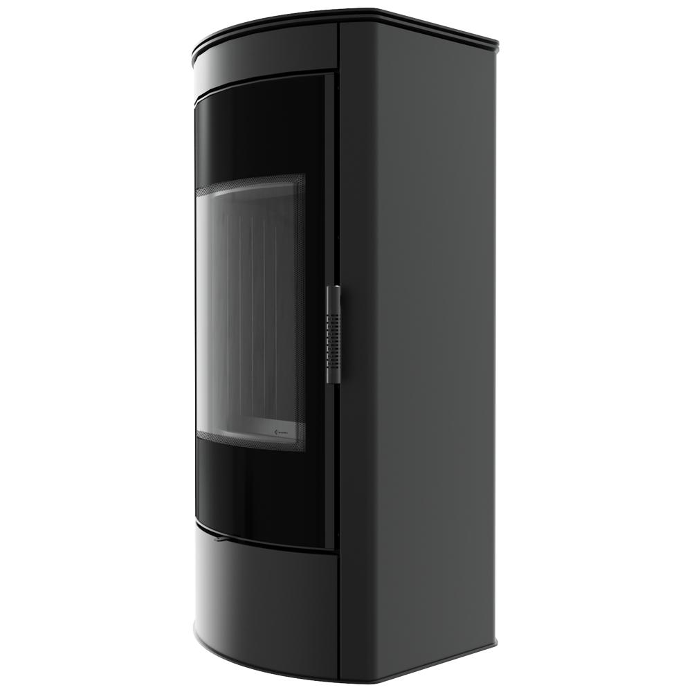 Wood burning steel stove KRATKI TITAN Panorama Ø 150 11 kW