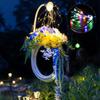 Fairy Garden Hose Wreath Night Light, Art Garland String Waterfall Lamp Outside